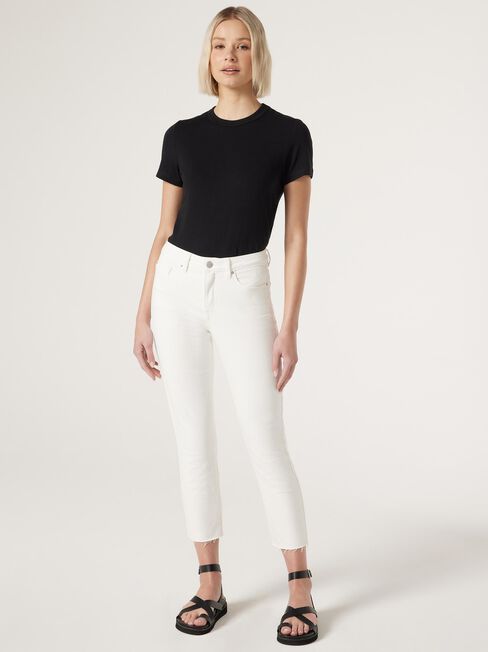 Izzy MW Slim Crop Jeans