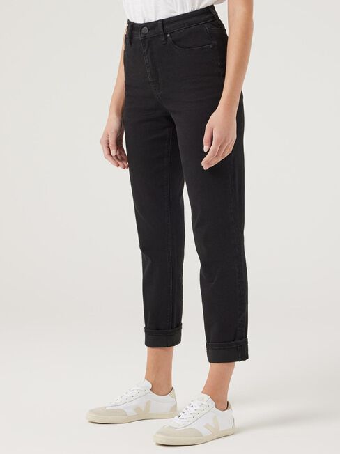 Tapered Jeans, Black, hi-res