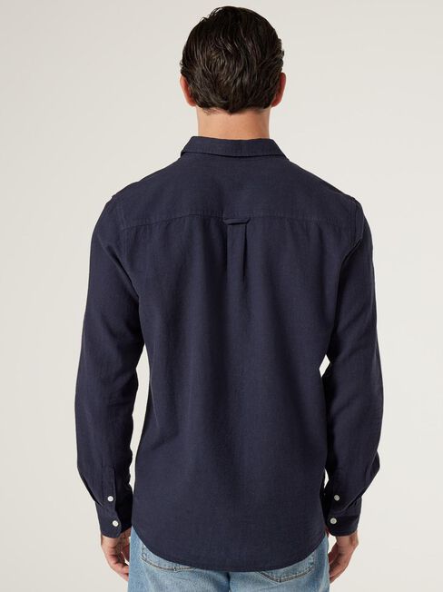 Aston Relaxed Linen Shirt, Blue, hi-res