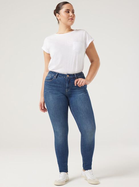 Curve Skinny Jeans, Dark Indigo, hi-res