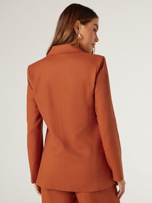 Nila Double Breasted Blazer, Orange, hi-res