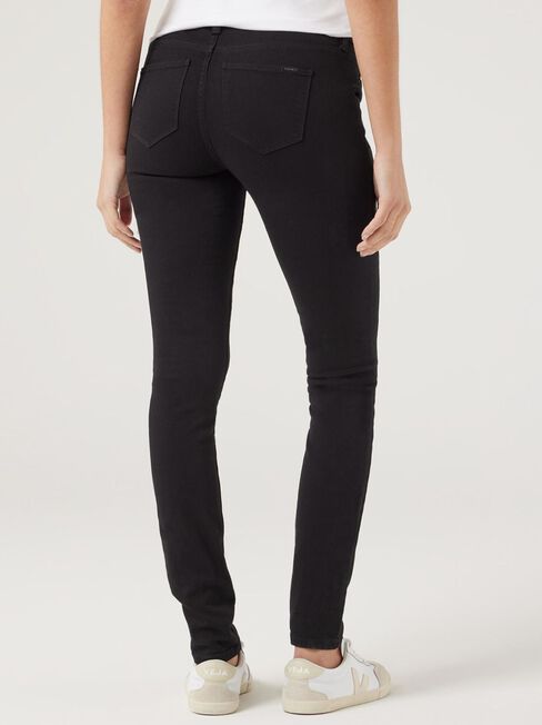 Maternity Skinny Jeans, Black, hi-res