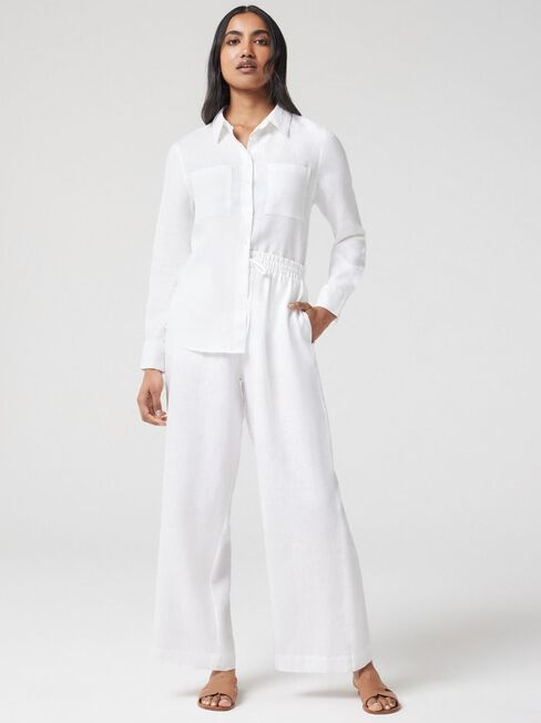 J-Luxe Classic Linen Pant