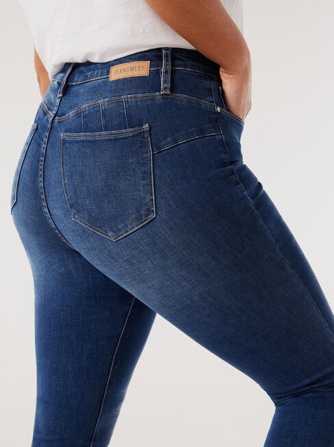 Dark Blue Butt Lifter Jeans Wonderfit 2070 - Wonderfitshapers