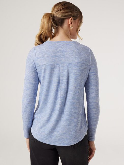 Sia Soft Touch Crew Neck Pullover, Blue, hi-res