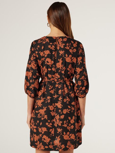 Willow Printed Dress, Floral, hi-res