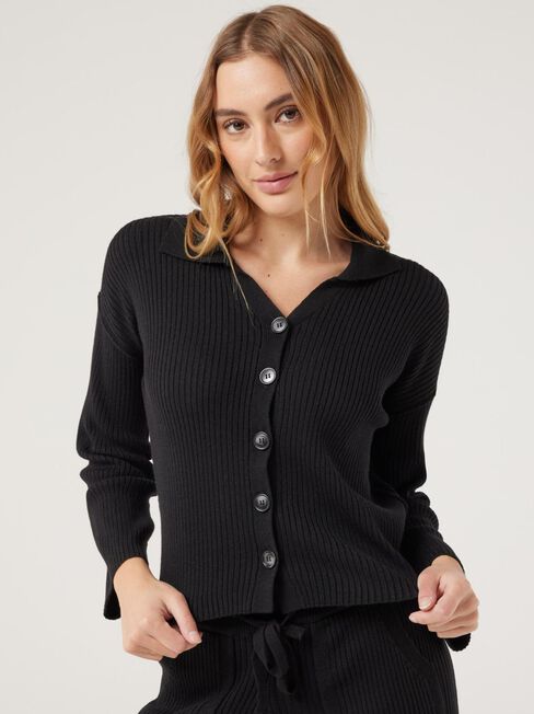 J-Luxe Rib Button Through