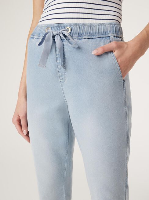 Amelia Luxe Joggers, Light Indigo, hi-res