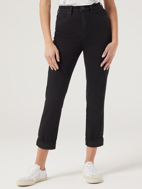 Tapered Jeans, Black, hi-res