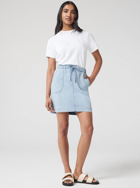 J-Luxe Harper Skirt, Blue, hi-res