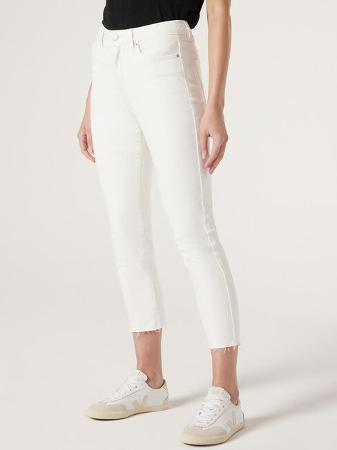 Izzy MW Slim Crop Jeans, Off White, hi-res