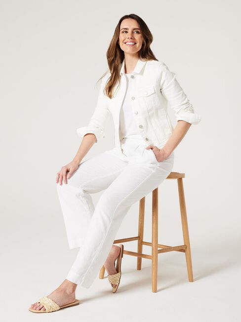 The Perfect White Linen Pants for Summer - The Glamorous Gal