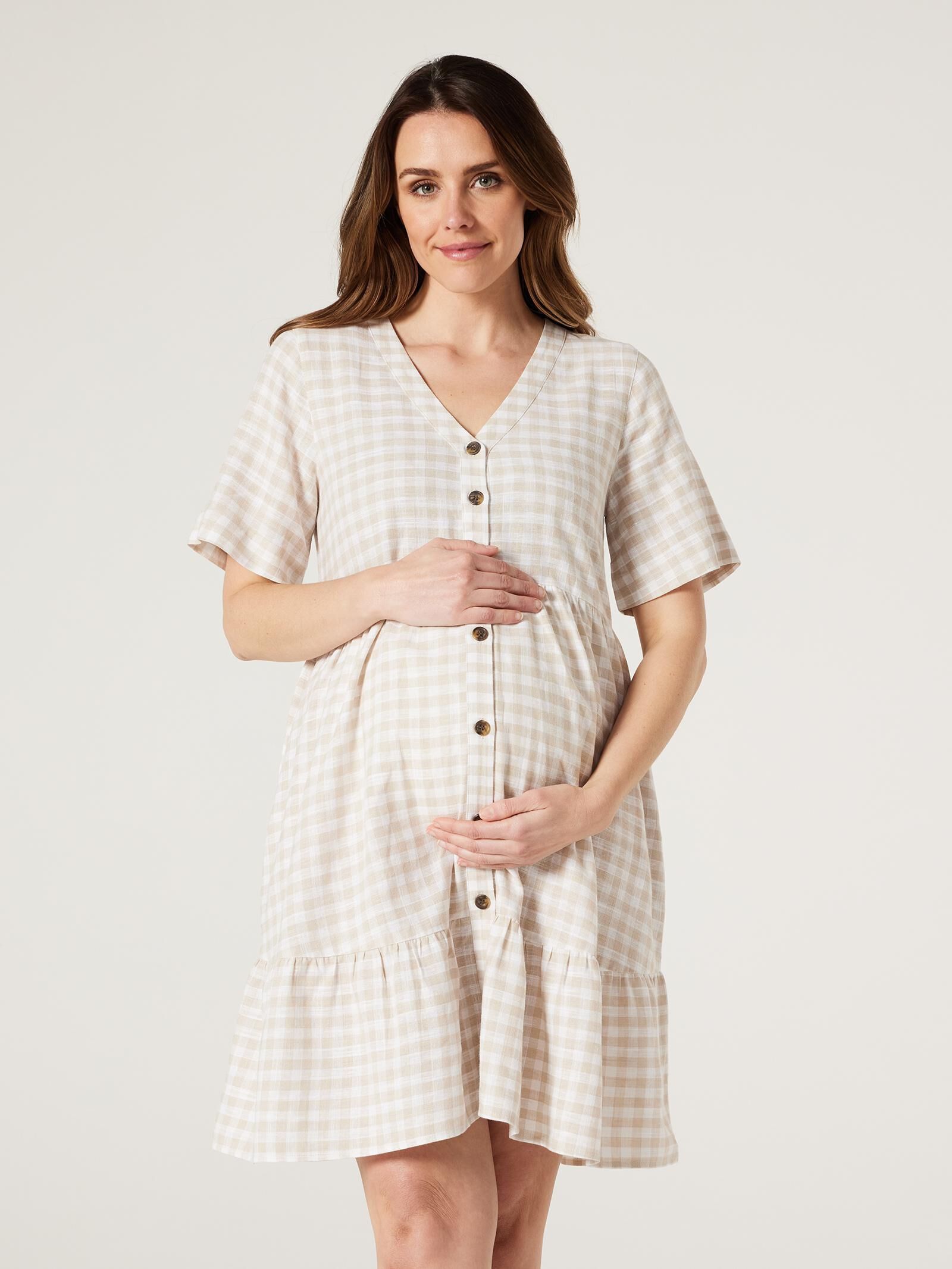 Smock cheap button dress