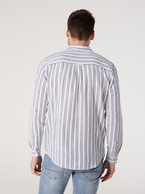LS Hank Stripe Linen Shirt | Jeanswest