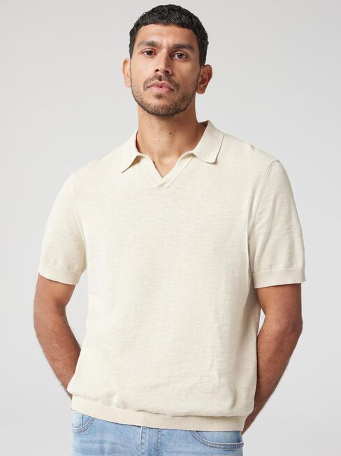 Taylor Short Sleeve Resort Polo, Brown, hi-res