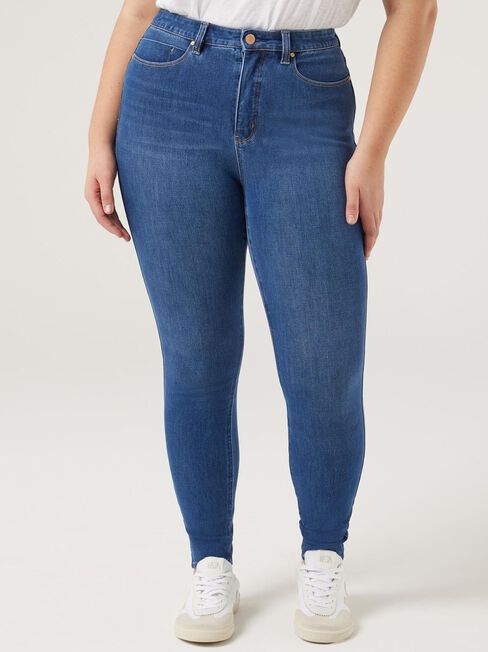 Freeform Curve Skinny Jeans, Mid Indigo, hi-res