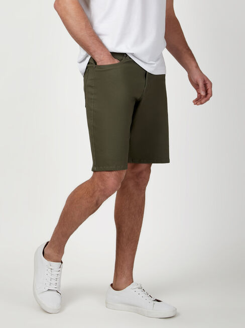 Milton 5 Pocket Short, Green, hi-res