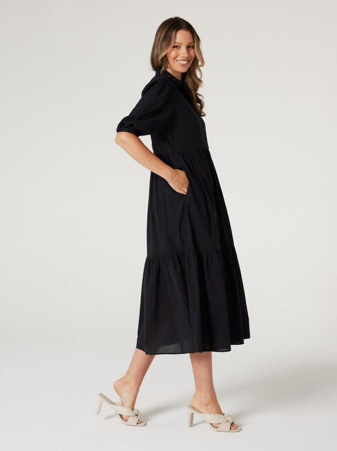 Hollywood Tiered Maxi Shirt Dress | Jeanswest