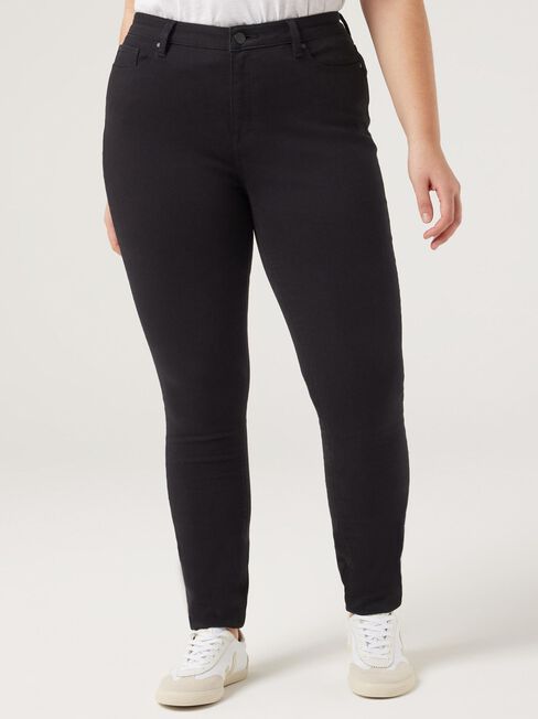 Curve Skinny Jeans, Black, hi-res