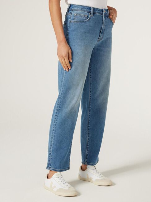 Ella Straight Relaxed Jeans, Mid Vintage Wash, hi-res