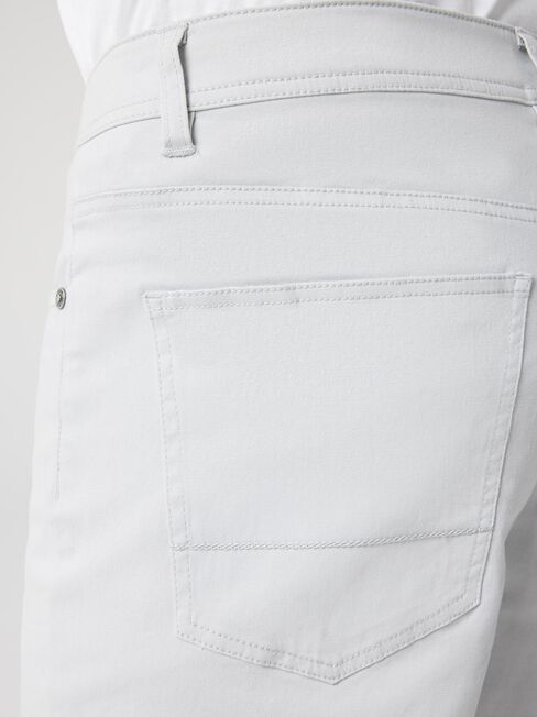 Milton 5 Pocket Short, Grey Marle, hi-res