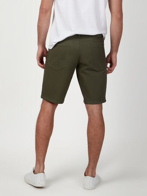 Milton 5 Pocket Short, Green, hi-res