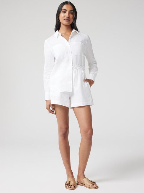 J-Luxe Classic Linen Short