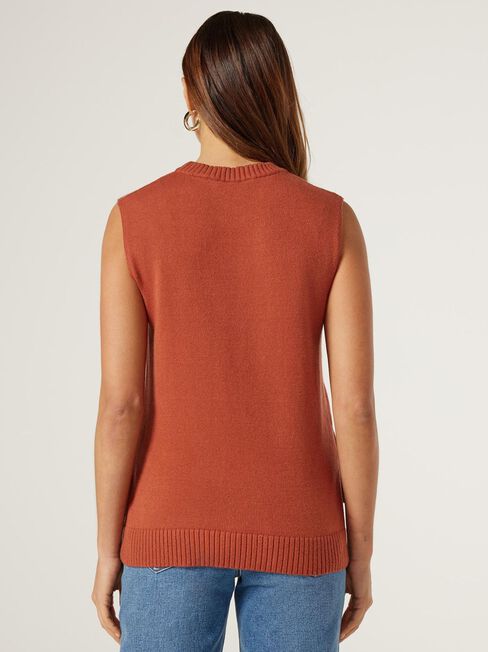 Bree Knit Top, Orange, hi-res