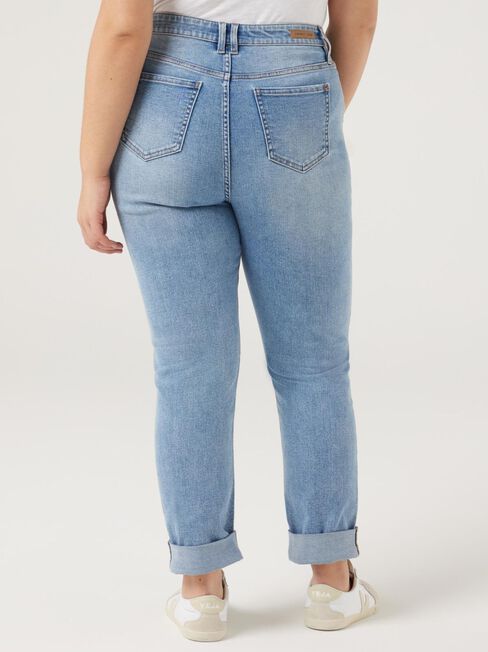 Brooke Curve Tapered Crop Jeans, Bright Blue, hi-res