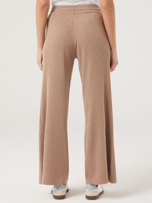 J-Luxe Rib Pant, Almond, hi-res