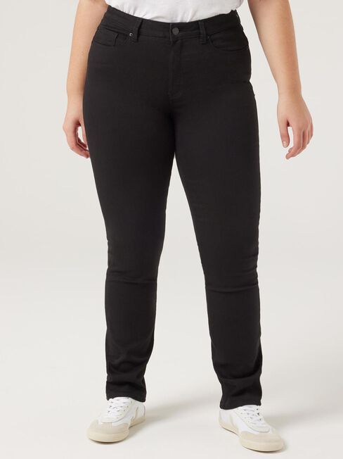 Curve Slim Straight Jeans