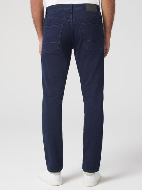 Slim Tapered Jeans, Dark Indigo, hi-res