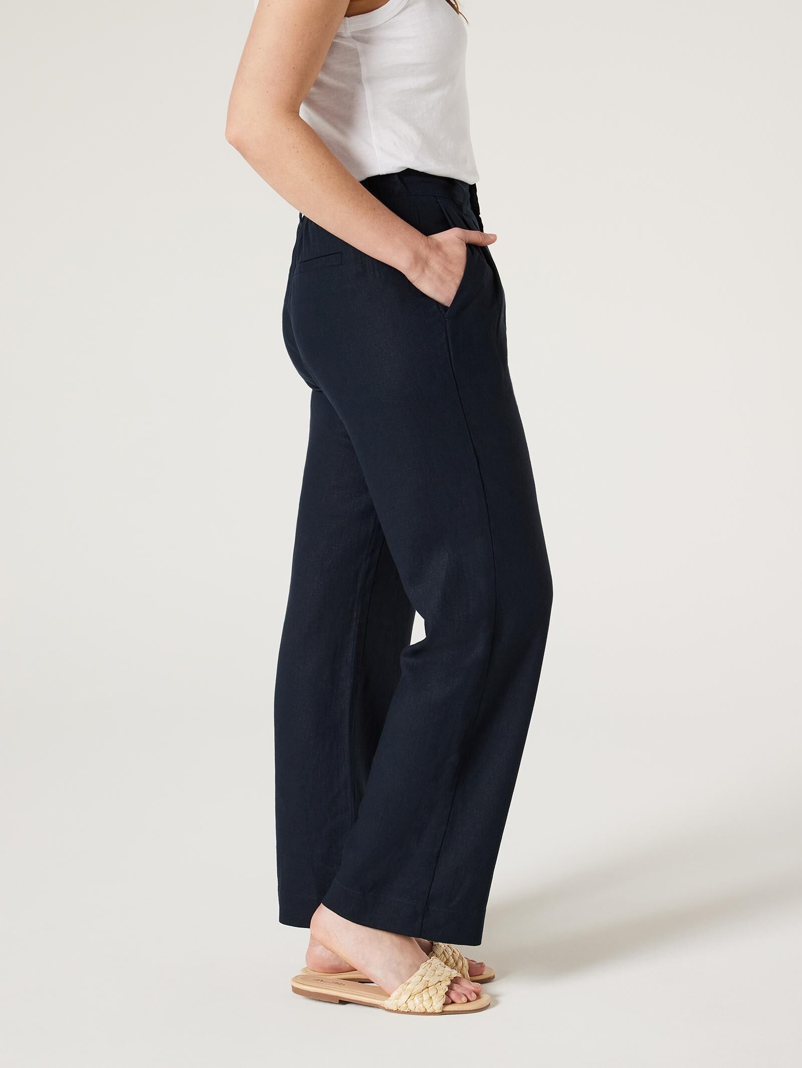 Tailored sale linen pants