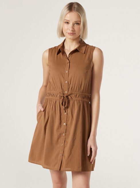 Rae Button Front Dress