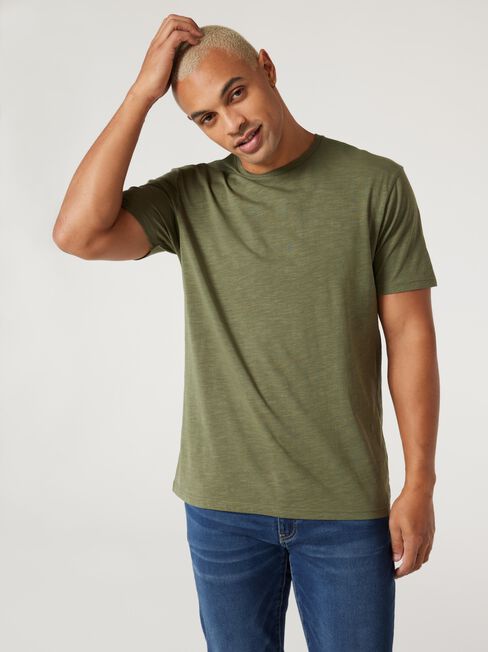 SS Pablo Slub Basic Tee, Olive, hi-res