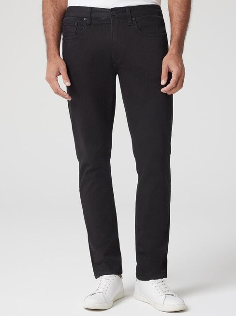 Slim Tapered Jeans, Black, hi-res