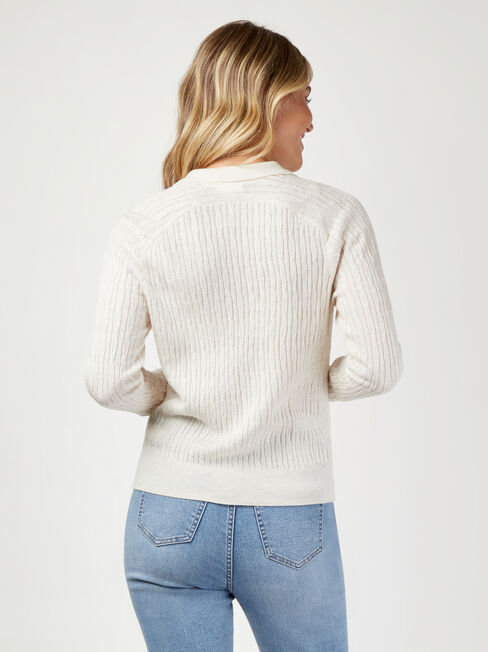 Zoey Half Button Polo Pullover | Jeanswest