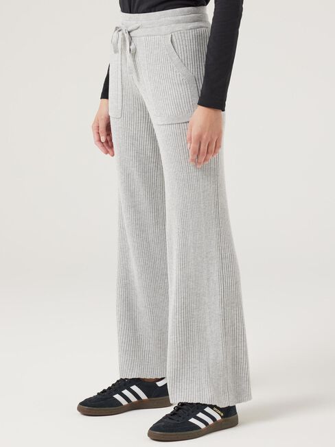 J-Luxe Rib Pant, Grey Marle, hi-res