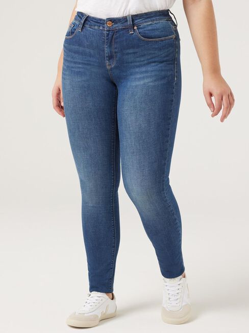 Curve Skinny Jeans, Dark Indigo, hi-res