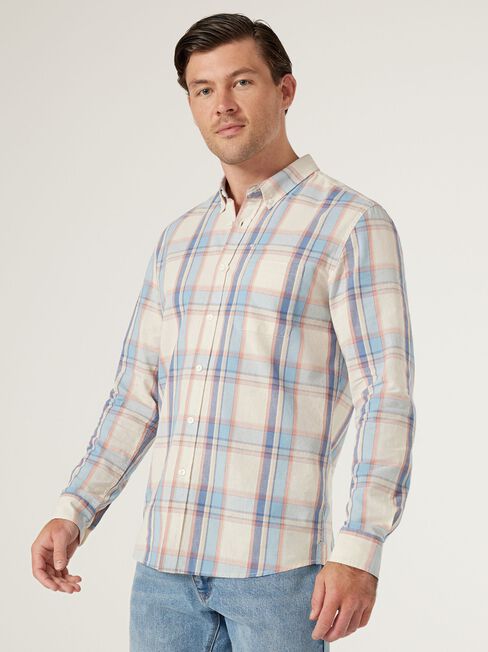 Long Sleeve Boston Check Shirt, Multi, hi-res