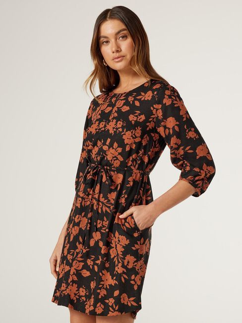 Willow Printed Dress, Floral, hi-res