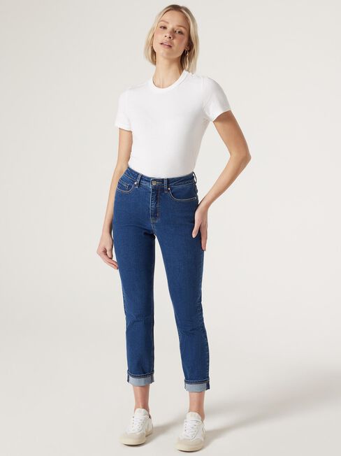 Brooke Tapered Crop Jeans