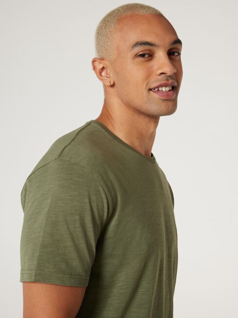 SS Pablo Slub Basic Tee, Olive, hi-res