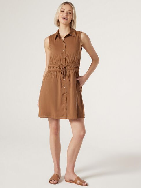 Rae Button Front Dress