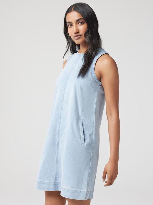 Sophie J-Luxe Dress, Blue, hi-res