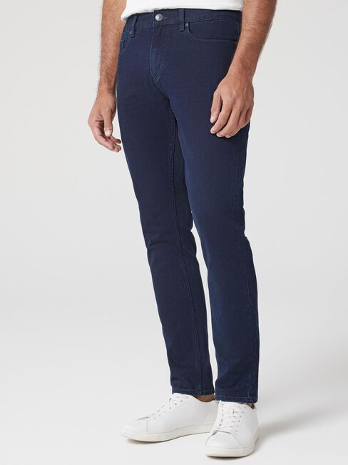 Slim Tapered Jeans, Dark Indigo, hi-res