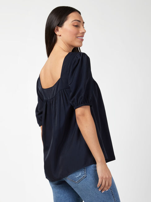 Violet Square Neck Top, Other, hi-res