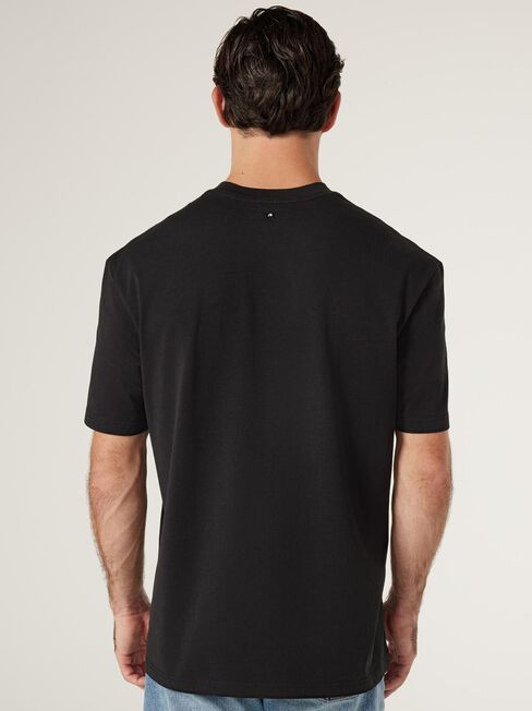 SS Ace Relaxed Fit Basic Crew Tee, Black, hi-res