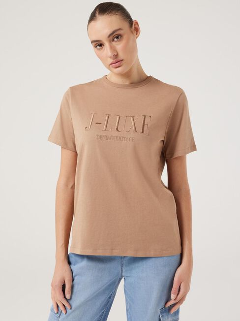 J-Luxe T-Shirt, Almond, hi-res