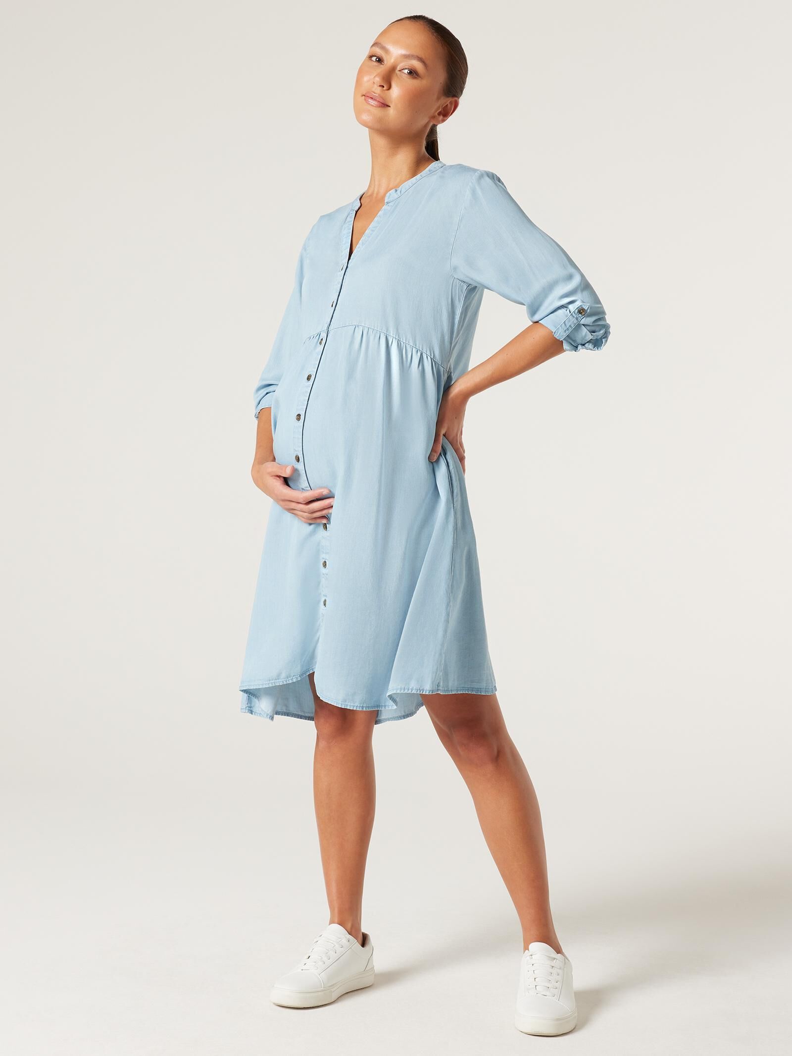 Light Blue Maternity Tops